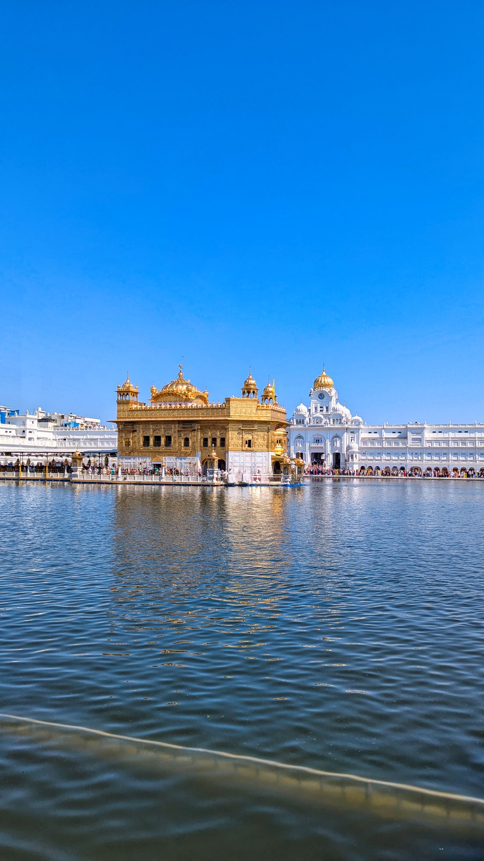 Golden Temple reflected in the sarovar at Amritsar